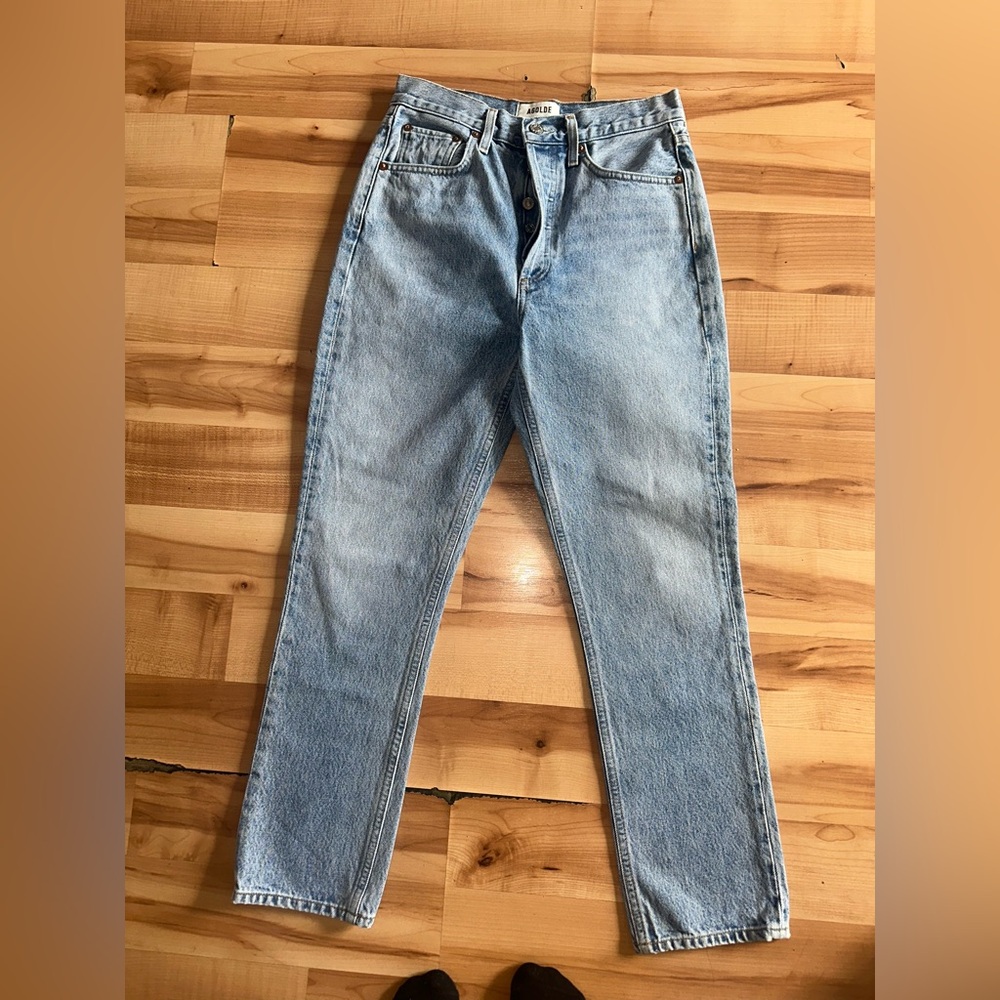 Agolde Light Blue High Rise Women Jeans
